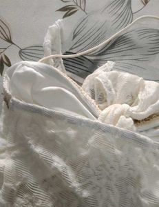 Seashell Lace Tie-front Halter Top