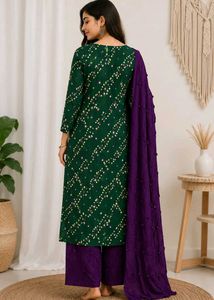 original bandhani cutton suit matiriyal 👗