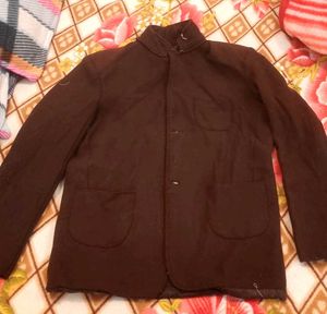 brown school coat