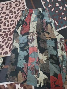 Black printed kurtaset
