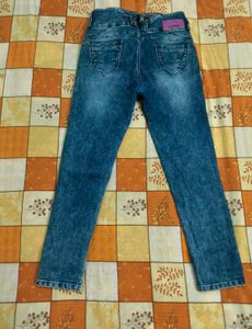 Distressed Blue Skinny Jeans