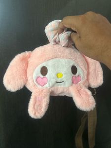 Sanrio My Melody plush sling bag