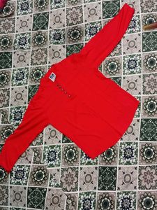 Red Casual boys Kurta shirt 👕