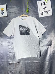 White Graphic Print T-Shirt