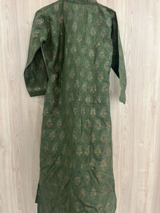 Olive green kurta