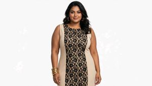 🆕Chic sheath Lace Panel Dress