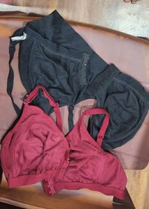 front open Cotton Bra Set 2 pcs 44 size