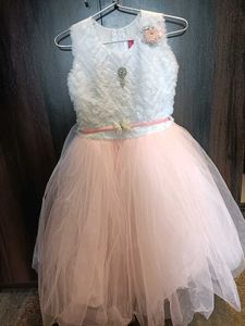 pink net frock