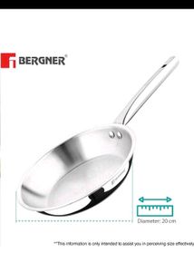 Bergner Fry Pan Triple Steenless Steels