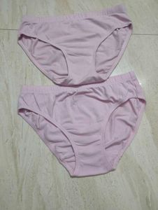 SUSIE Set of Two Pink Cotton Briefs