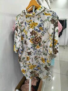 Floral Print Short Sleeve Shirt