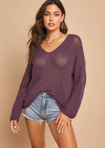 🎀Purple Crochet Top D