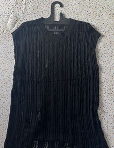 Black Knit Tank Top