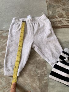 Baby Girls Striped &amp; Grey Pants Set