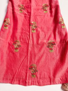Pink Embroidered Sharara Set
