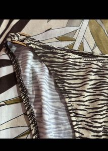 Stylish Zebra Print Bikini Bottom