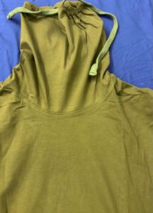 Olive Green Turtleneck T-Shirt