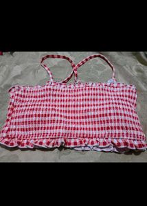 🎀BUY '1' GET '1' FREE Gingham Halter Crop Top