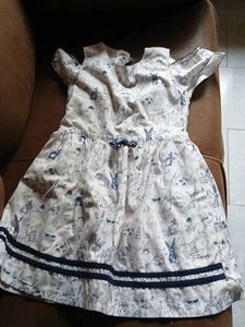 Cute Girls' Printed Dress