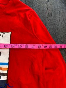 Mickey Mouse Red Graphic Sweatshirt
