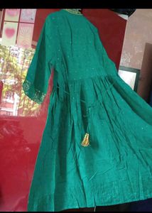 Embellished Teal Kurta