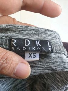 Stylish Grey Textured T-Shirt