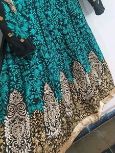 OfferAnarkali Multi Colour Full Embroidered