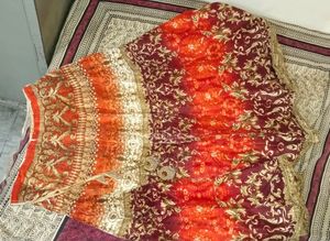 Printed Ethnic Skirt With Blouse And Dupatta