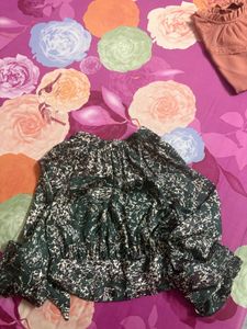 Zara satin top