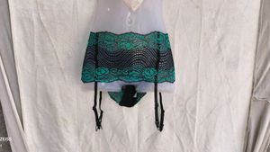 I. Black net garter