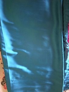 Teal Saree with Pink Blouse