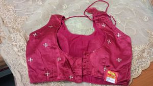 Embellished Blouse with saare