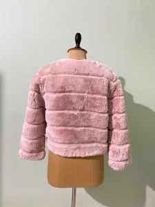 Pink Faux Fur Jacket