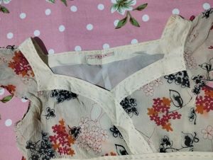 Sheer Floral Blouse