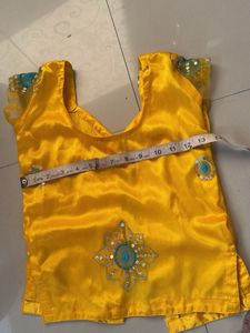 Yellow Embroidered Lehenga Choli Set
