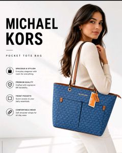 Michael Kors Pocket Tote Bag Denim y💙