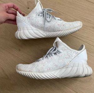 ADIDAS TUBULAR DOOM SOCK Grey Knit Sneakers
