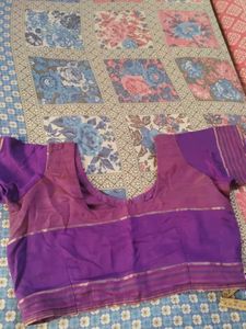Elegant Purple Embroidered Saree