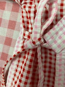 Adorable Gingham Kimono Top