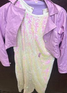 Girls' Sparkly Dress &amp; Jacket Set