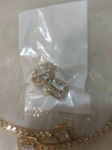 Diamond hasli necklace set