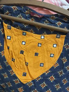 Blue Printed Kurta