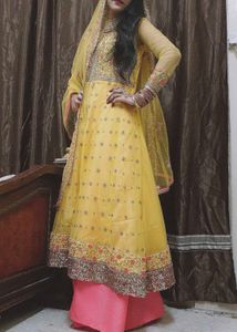 Yellow Embroidered Lehenga Choli