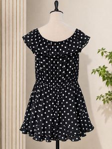 Chic Polka Dot Off-Shoulder Dress