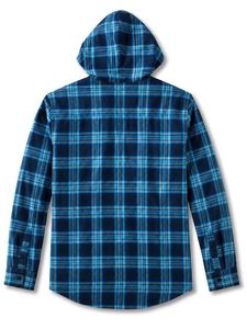 Men's Plaid Hooded Flannel Shirt