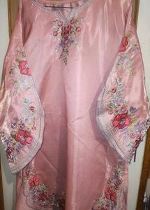 Pink three piece designer suit