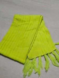 Neon Scarf with Fringe
