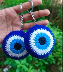 Handmade Evil Eye Keychain