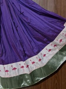 Beautiful flamingo print Ethnic Skirt