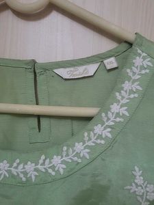 Light Green Embroidered Kurta